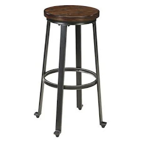 Industrial Style Armless Tall Stool